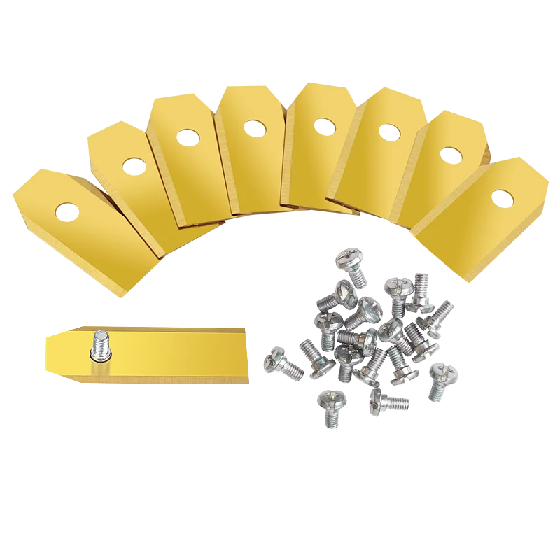 Robotic Lawn Mower Replacement Blades 43mm Stainless Steel, Double Edge, 9pcs/30pcs Gold/Silver