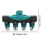 3/4" 4 Way 2 Way Hose Connector Splitter Garden Water Splitter Faucet Adapter Hose Shut Off Valve for Home Garden