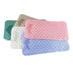 Bathroom anti-slip mat silicone world PVC shower anti-fall mat dolphin massage suction cup floor mat with drainage hole