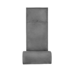 Recliner Headrest Neck Pillow Adjustable Non-Slip Velvet, Black or Gray