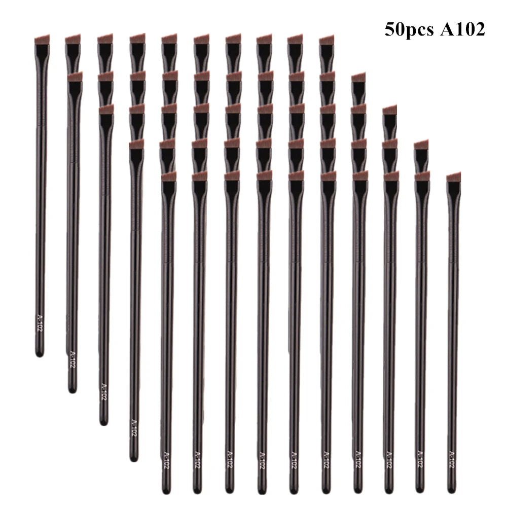 5/10/20/50 Pcs Brow Contour Makeup Brushes Eyebrow Eyeliner Brush Professional Super Thin Angled Liner Eye Brush Make Up Tools