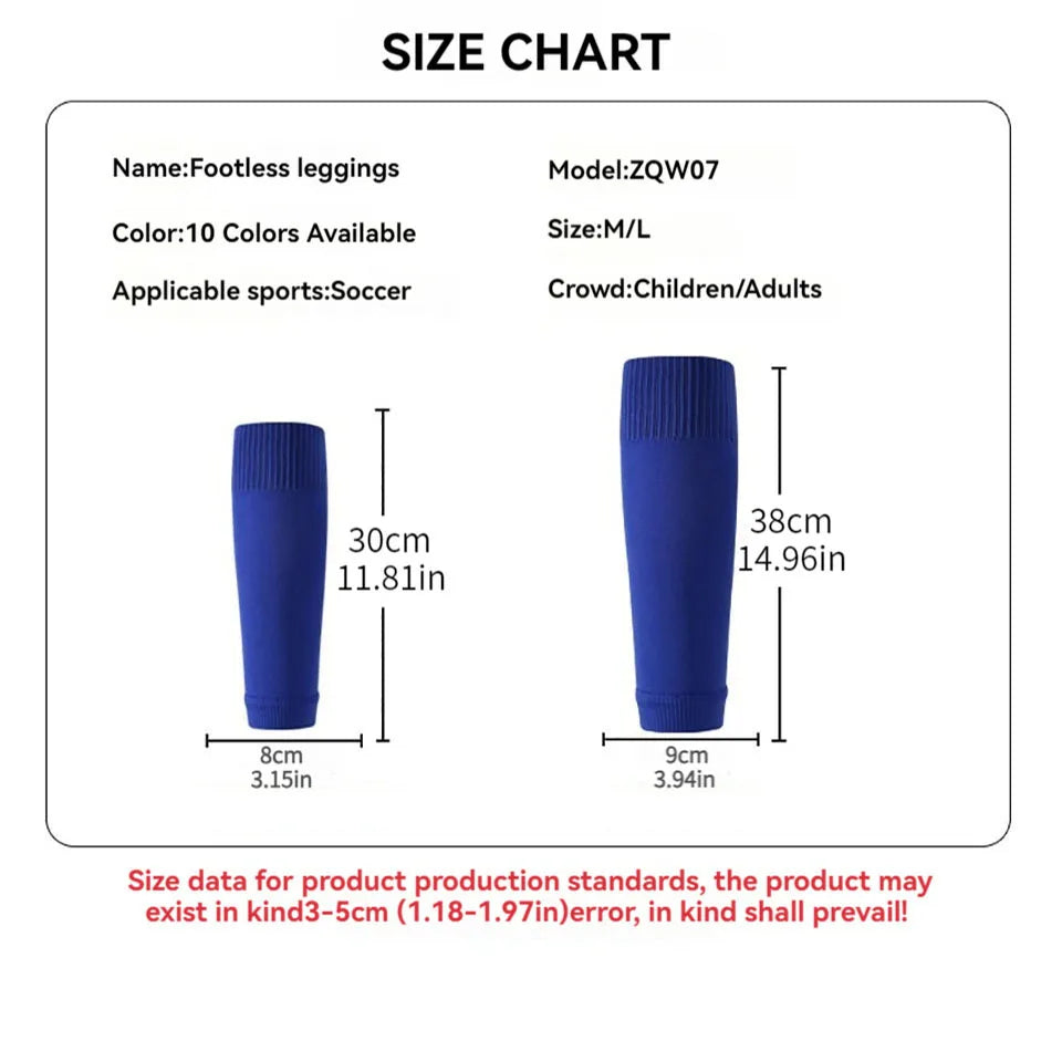 Loogdeel 1Pair Professional Soccer Socks Running Football Basketball Leg Guard Board Covers Breathable Calf Compression Sleeves