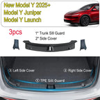 Tesmayx TPE Trunk Sill Plate Cover for Tesla New Model Y Juniper Launch 2025+ Scratch Protection Accessory