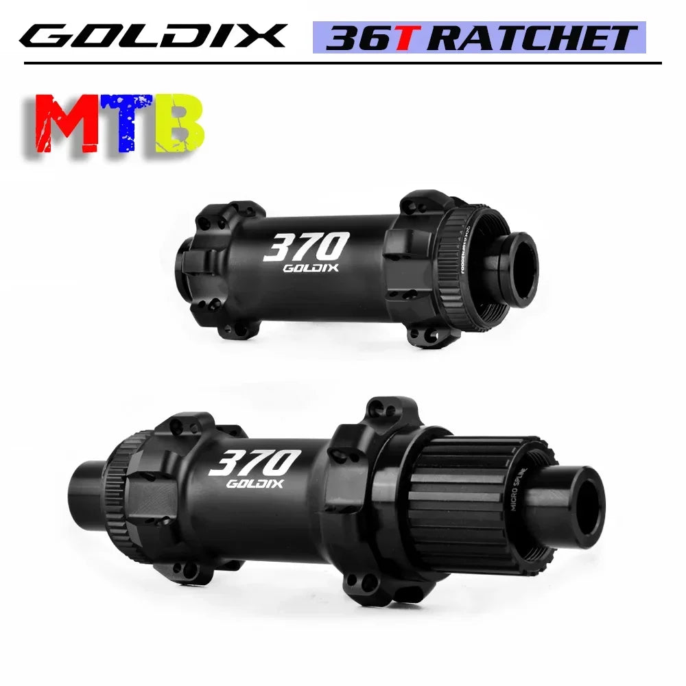 GOLDIX M370 MTB Hub Ratchet 36T 28 Hole Center Lock Disc Brake Straight Pull MTB Hub Thru/QR 148mm 141mm for SHIMANO SRAM