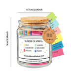Bible Verse Jar in Glass Jar, Spanish/English Scripture Notes, 1pc, Optional Gift Box
