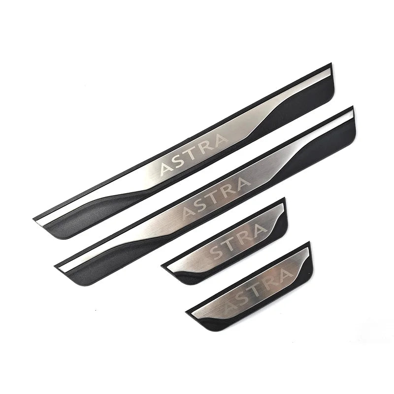 4Pcs/Lot ABS Stainless Steel For 2009-2021 OPEL ASTRA J K L Door Sill Pedal Welcome Scuff Plate Decoration Cover