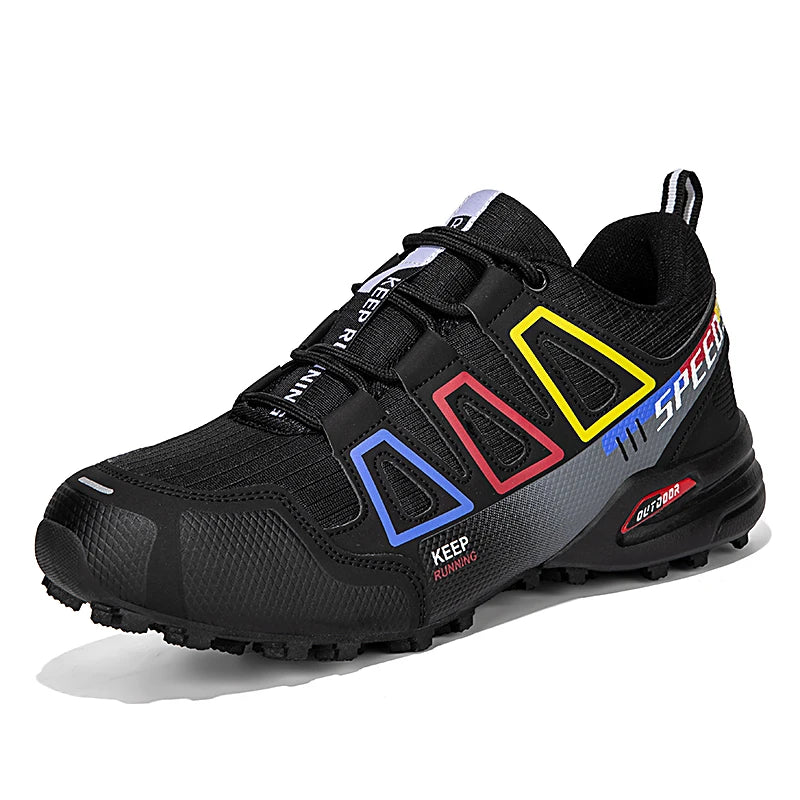 Hiking Shoes Men Waterproof Trainers Mountain Shoes Lace-up Anti-slip Climbing Trekking Running Hunting Tactical Sneakers