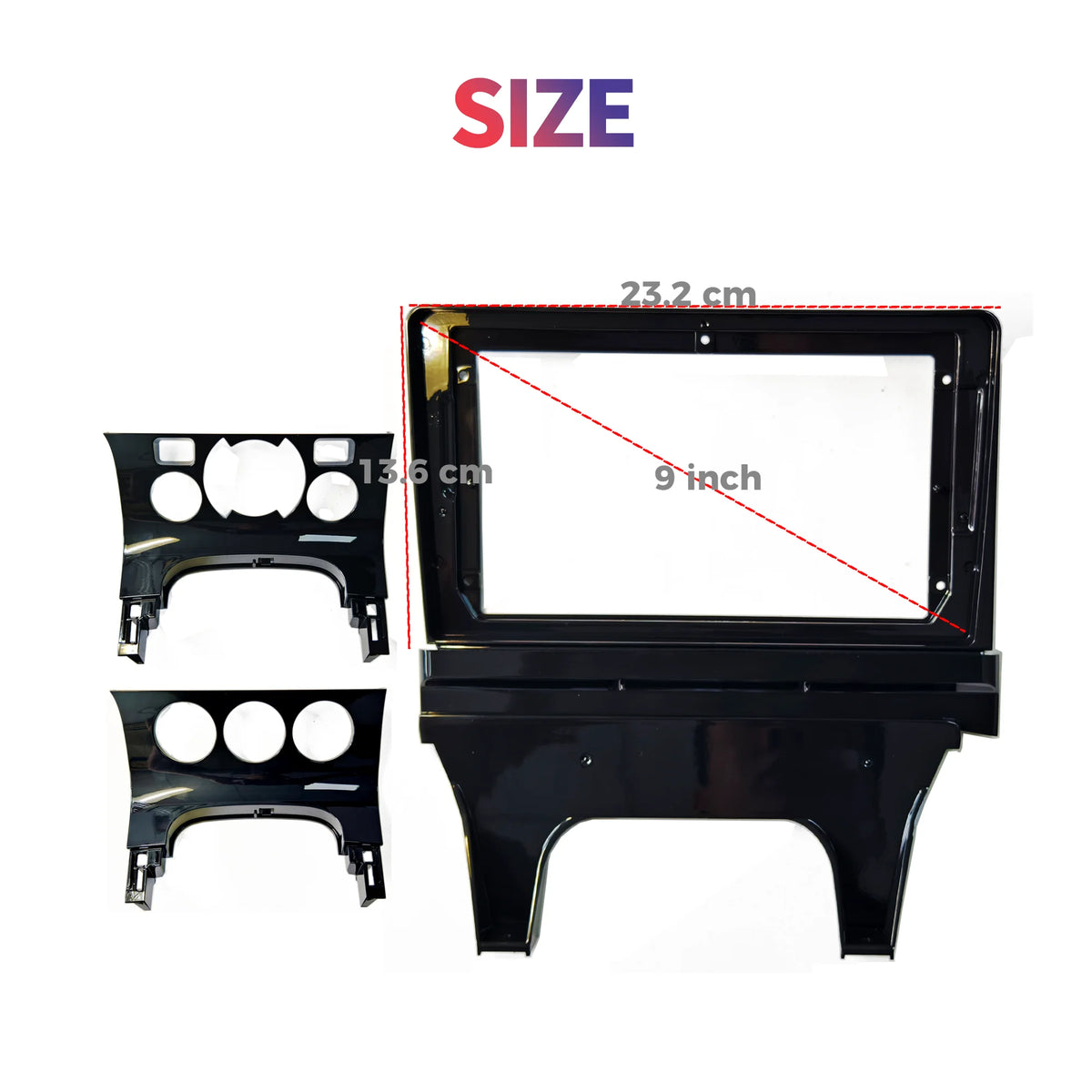 2Din 9inch Car Radio Fascias Installation Dash Frame For Peugeot 3008 5008 2009-2016  Panel DVD Gps Mp5 Android Player Trim