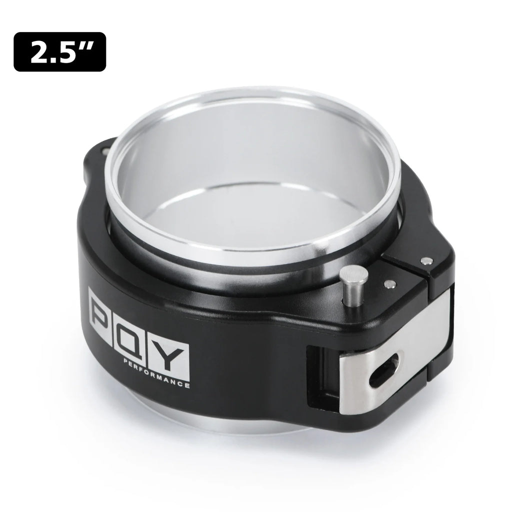 Aluminum quick release V-band clamp 2.5in/3in (63/76mm) pinless HD, intercooler pipe