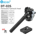 BEXIN New Hollow Video Hydraulic Head -80°+90° Double Panoramic Structure CNC Lightweight Compact Fluid Video Head for Tripod