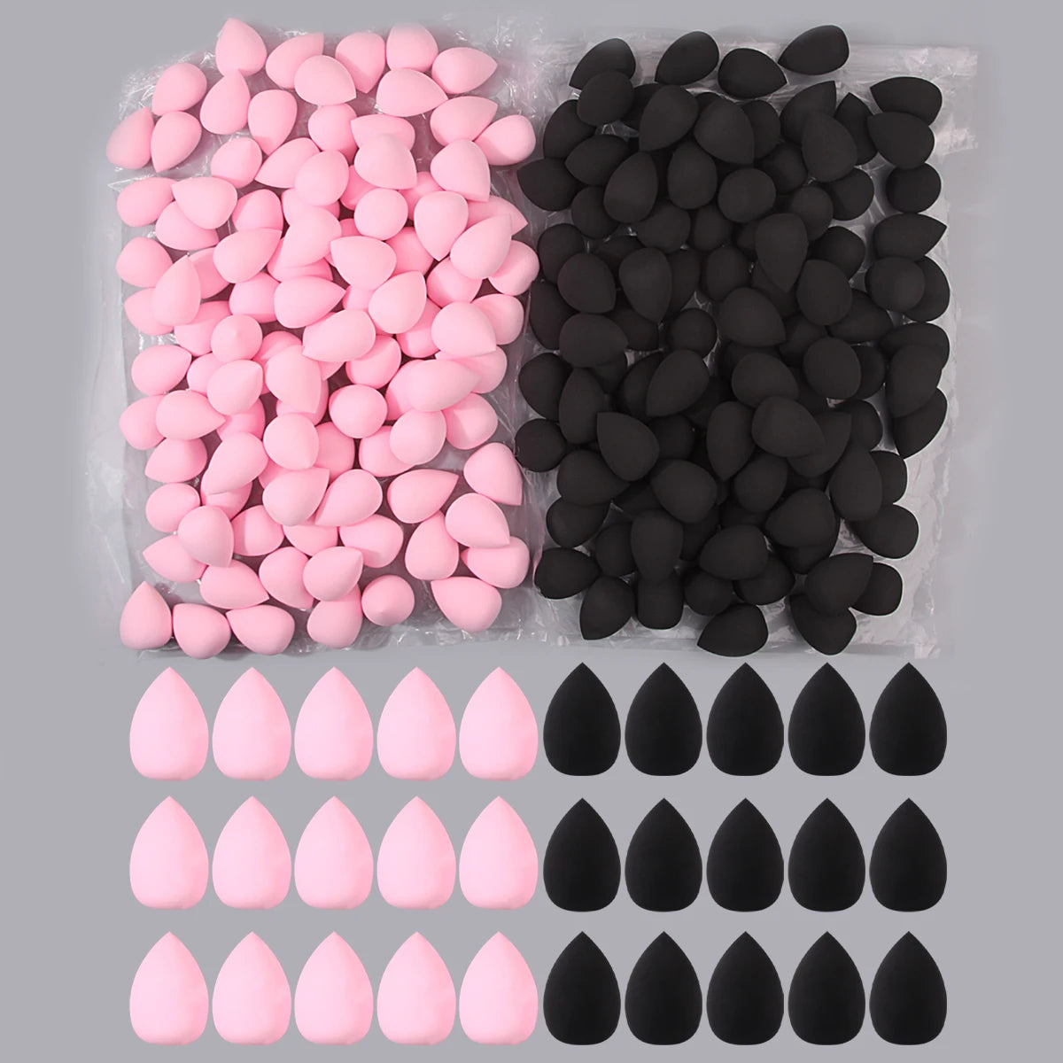 100PCS large makeup sponge, suitable for face cream and powder concealer, loose powder makeup applicator
