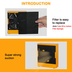 NEWACALOX 30W Solder Fume Extractor Smoke Absorber Remover Smoke Prevention Absorber DIY Working Fan for Soldering Station