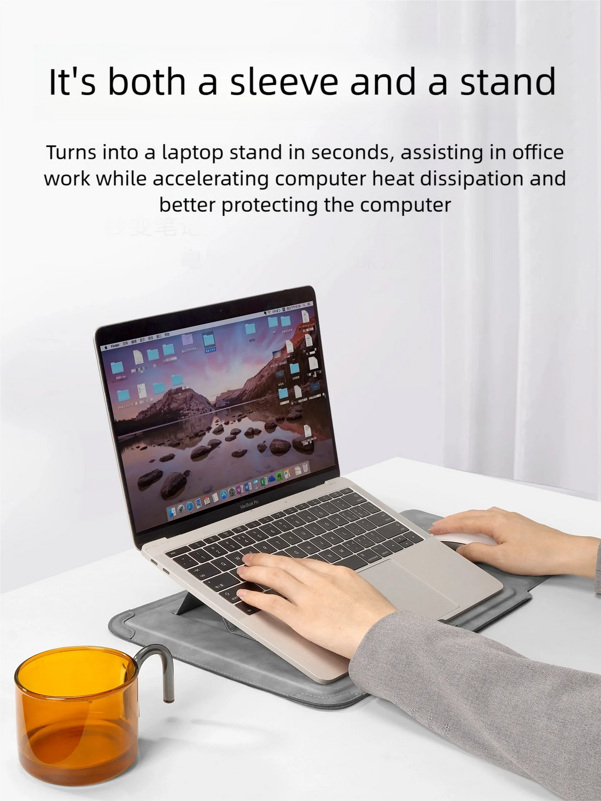Laptop Sleeve Case 13 14 15 15.6 16Inch For HP DELL Bag For Macbook Air Pro 13 13.6 M4 Notebook Case with stand Men Women