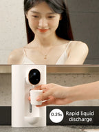 Wall Mounted Smart Mouthwash Dispenser with 2 Magnetic Cups USB-C Rechargeable Mouth Wash Machine For Household Bathroom