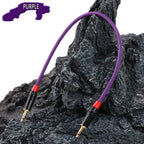 3.5mm Mono TS Male to Male Audio Cable Extension, Gold Plated, Shielded, Black