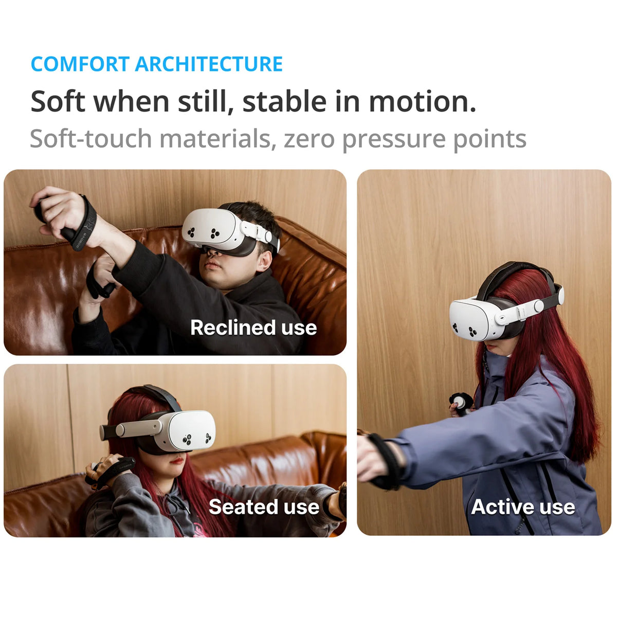 BOBOVR E3 VR Head Strap with Adjustable Counterweight for Meta Quest 3/3S