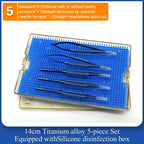 4 Pieces/set Of Ophthalmic Microsurgery Instruments 12/16/18cm Scissors+Needle Holder+tweezers Stainless Steel Surgical Tools