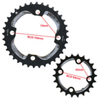 Aluminum Alloy 7075 22T 36T 64/104BCD MTB Bike Crankset Chainring Tooth plate Bicycle Double Chainwheel Sprockets for shimano
