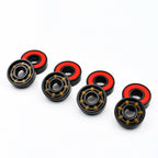 8pcs 608 2RS Hybrid Ceramic Ball Bearing 8*22*7 mm High Speed Roller Skate Skateboard Wheel Miniature Longboard Bearings