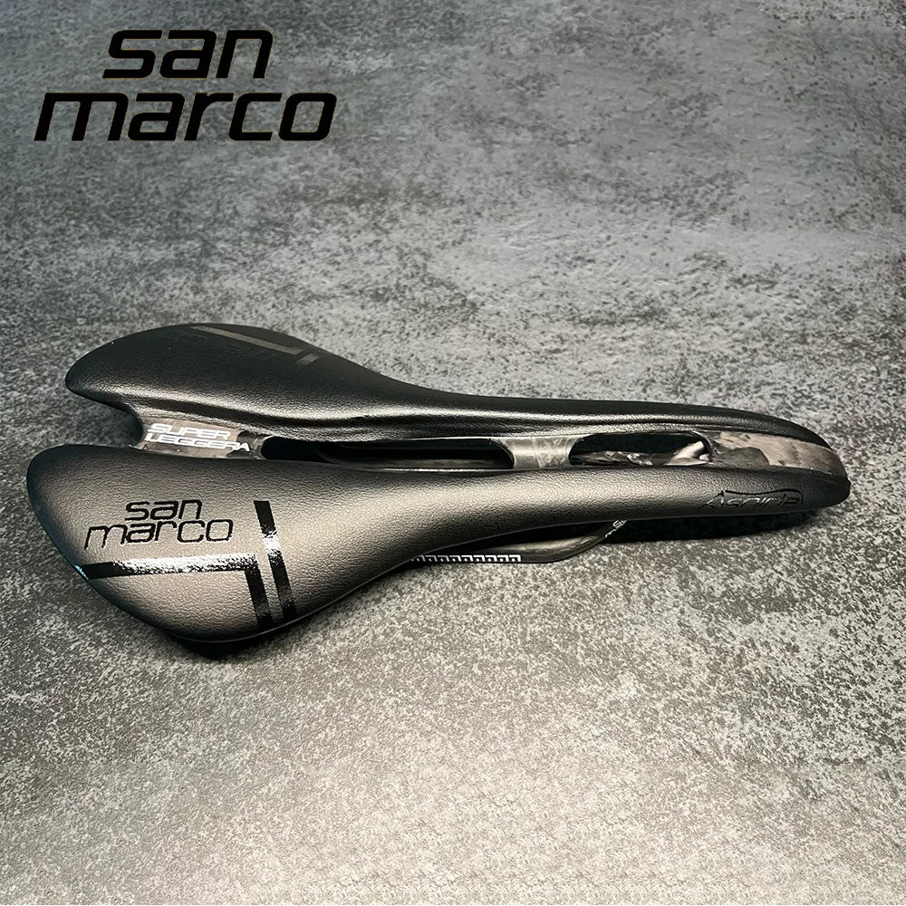 San Marco Aspider Bicycle Saddle Road Mtb Carbon Bicycle Seats Ultralight for Men Women 131mm Outdoor Cycling Bike Accessories