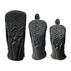 Golf Headcover Golf Wood Cover PU Leather Golf Club Covers For Driver Fairway Hybrid Waterproof Protector Set Golf Accessories