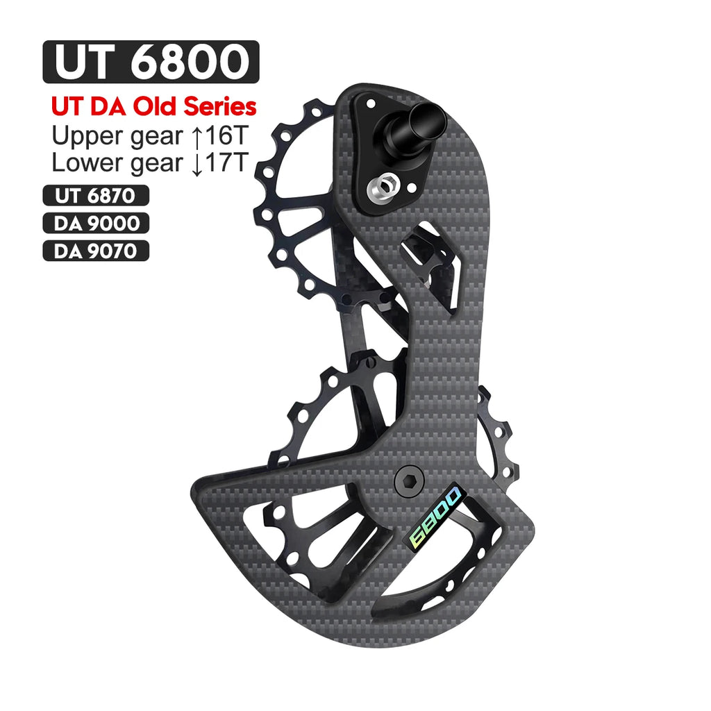 LTWOO UT Bicycle Ceramic Bearing Carbon Fiber Jockey Pulley Wheel Set Rear Derailleurs Guide For 105 5800 6800 Ultegra DURA ACE