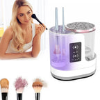 USB Electric Makeup Brush Cleaner Portable 3 In 1 Makeup Brushes Cleaner Drying Rack Lazy Cleaning Brush Washer Quick Dry Tool
