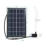Solar Water Pump 12V Circulating Fish Pond Filtration Oxygen Submersible Pumps For Outdoor Fish Tank Water Reservoir