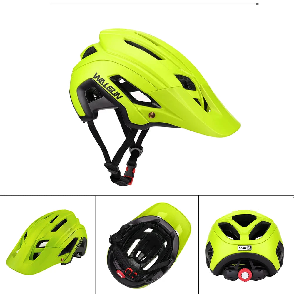 WALGUN Bicycle Helmet MTB Mountain Cycling Helmets Men Women Offroad Half Racing Bike Helmet Safe Breathable High-performance