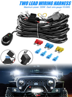 Loom Cable Kit 3M 12V 24V 40A with Fuse Box Wiring Harness Relay Car LED Light Bar Wire for Auto Driving Offroad LED Work Lamp
