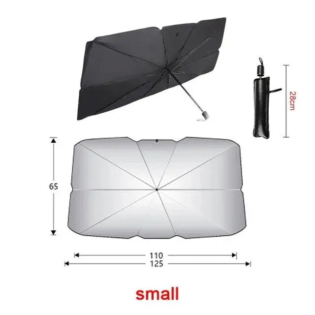 Car Windshield Sunshade Umbrella Folding Front Window Sun Shade Parasol, 1pc Small/Large