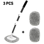 2025 New 15 Degree Bend Car Cleaning Brush Car Wash Brush 3-Section Broom Telescoping Long Handle Cleaning Mop Cleaning Tools