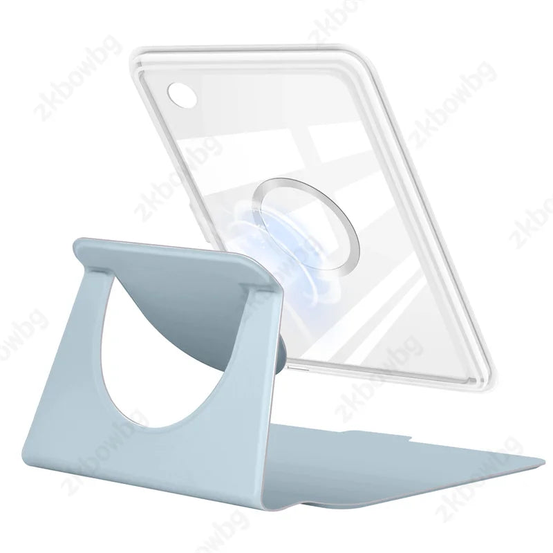 Transparent Acrylic Back Case For Kobo Clara BW N365 Clara Colour 2024 N367 2E 6'' N506 Ebook Magnetic Separation Rotating Cover