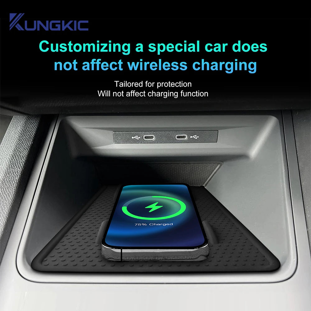 Protect Pad For Seat LEON/Cupra Leon/Cupra Formentor 2025 2026 2027 Car Silicone Wireless Charging Interior Non-slip Accessories