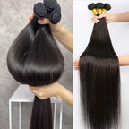 12A Raw Virgin Unprocessed Straight Bundles Human Hair 2/3/4 Pcs Human Hair Brazilian Straight Human Hair Bundles Extensions