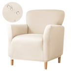 Stretch Spandex Tub Chair Cover Water Repellent Elastic Club Sofa Covers Solid Color Relax Single Armchair Slipcover Bar Counter