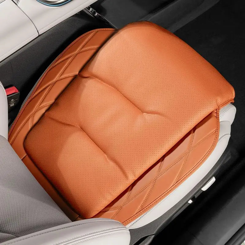 New Car Seat Cushion Waist Cushion for Mercedes Benz/BMW/Audi Breathable and Ventilated Nappa Leather All Season Seat Cushion