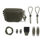 Tactical Helmet Pouch Night Vision Battery Box Storage Bag Rear Counterweight Pouch Helmet Mounted Tactical Lights Tools Pouch