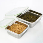 3 Pieces Stainless Steel Food Containers Food Storage Box Square Lunch Box 400/750/1200ml