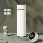 500ml Stainless Steel Thermos Cup with Temperature Display Outdoor Vacuum Insulated Divided Bottle Travel Mug Fathers Day Gift