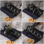 Knife Sharpener, 4 Adjustable Sharpening Angle, Coarse & Fine Knife Sharpener Tool, Handheld Manual Knives Sharpener