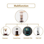 CAFEMASY Portable AeroPress-Style Coffee Maker with Filters, Manual Espresso Press