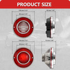 4pcs Tail Light & Reverse Backup Light Lens Kit Red for Chevy Corvette C3 1975-1979