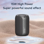 Zealot S32PRO Bluetooth Speaker with Bass, LED Lights, Waterproof Outdoor, Black