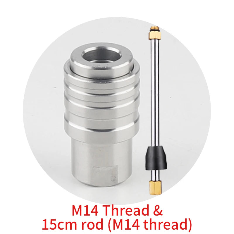 Car Wash Accessories High Pressure Washer 1/4 Self-locking Quick Connection For Car Cleaning Water Gun Snow Foam Lance M14 M22