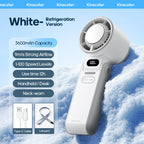 KINSCOTER Outdoor Foldable Portable Handheld Fan Mini Cooling Rechargeable 3600mAh 100-level Free Control High Speed Turbo Fan