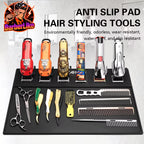 Barber Mats Barber Tools Storage Mat Barbershop NonSlip Magnetic Silicone Cushion Tray Storage Heat Insulation Working Pad ﻿
