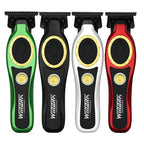 WMARK NG-7230 Professional Hair Clipper Ceramic Titanium Plated Blade 7500RPM Men's Trimmer Engraving Push with Charging Base