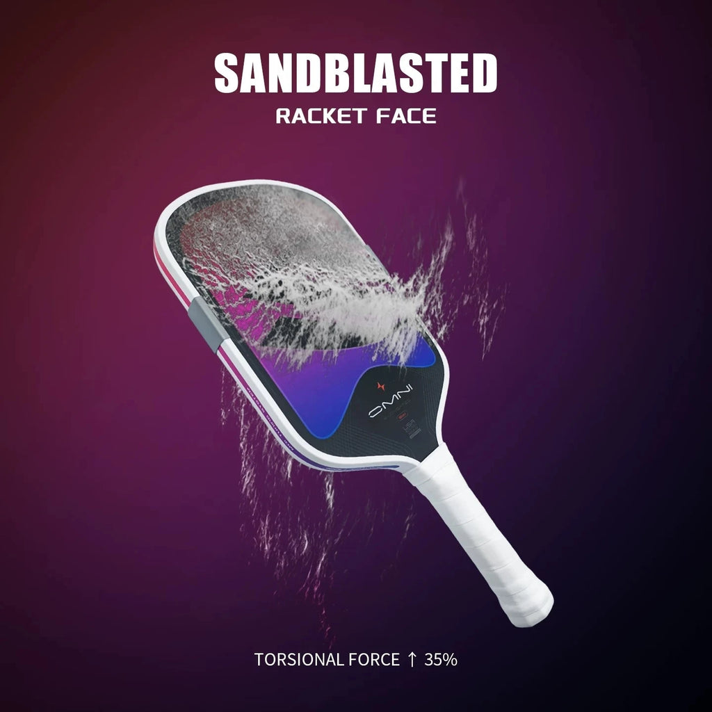 SLK OMNI Boomstick Pickleball Paddle 16mm EPP Foam Core T700 Carbon Fiber, Red