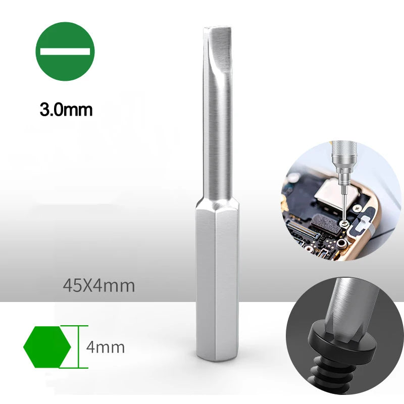 LAOA Old A S2 Alloy Steel Screwdriver Head 4mm Screwdriver Head